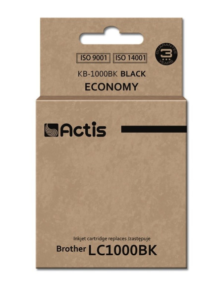 Actis Kb-1000Bk Tusz (Zamiennik Brother Lc1000Bk/Lc970Bk  Standard  36 Ml  Czarny)