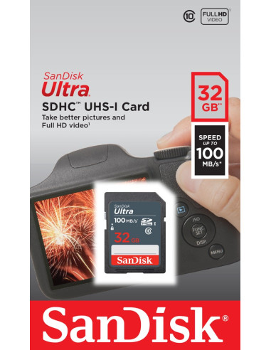 Sandisk Ultra Sdhc 32Gb 100Mb/S