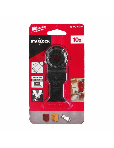Milwaukee Mt Brzeszczot 35 X 42Mm /10Szt. Bimetalowy 3-Ostrzowy Do Cięcia Wgłębnego...