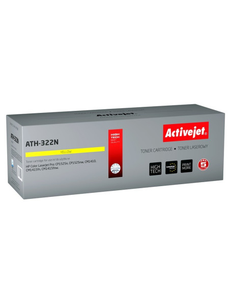 Activejet Ath-322N Toner (Zamiennik Hp 128A Ce322A  Supreme  1300 Stron  Żółty)