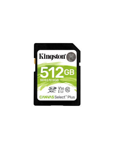 Karta Pamięci Kingston Canvas Select Plus Sds2/512Gb (512Gb  Class U3, V30  Karta Pamięci)