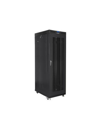 Lanberg Szafa Stojąca Rack 19" 27U 800X1000 Drzwi Perforowane Lcd Czarna Ff01-8027-23Bl (Flat Pack)