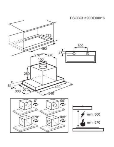 Okap Podszafkowy, Wkład Do Zabudowy Electrolux Lfg716R