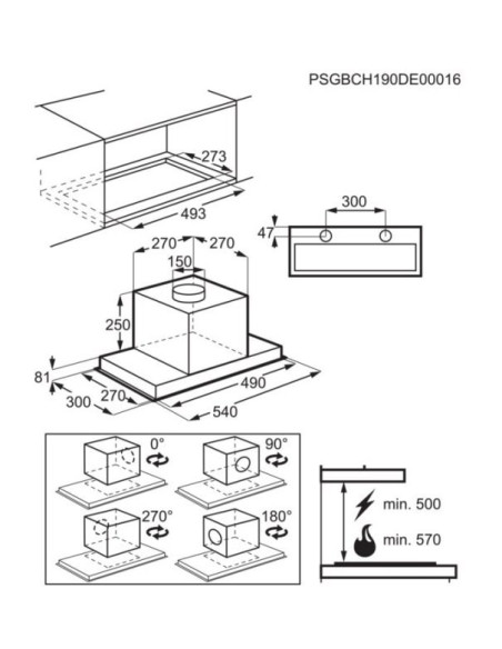Okap Podszafkowy, Wkład Do Zabudowy Electrolux Lfg716R