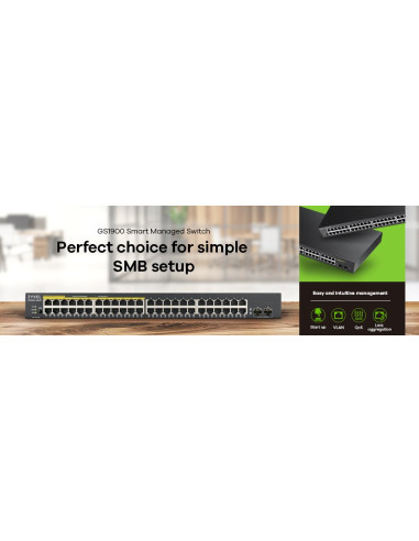 Switch Zyxel Gs1900-48 50P Managed Gigabit