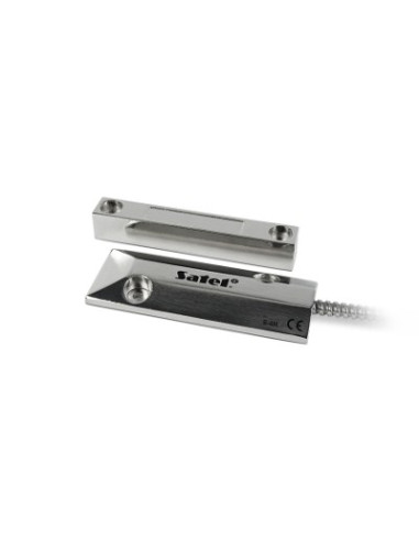 Czujka Magnetyczna Bramowa Satel B-4M Kontaktron (Obudowa Metalowa) Srebrny