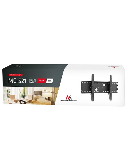 Uchwyt Ścienny Do Telewizora Maclean Mc-521B (Ścienne, Uchylny - 70"  Max. 75Kg)