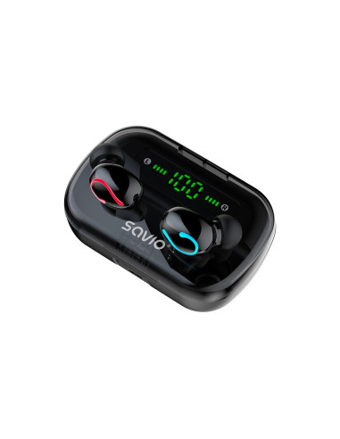 Savio Bezprzewodowe Słuchawki Bluetooth 5.0 + Edr Tws-06