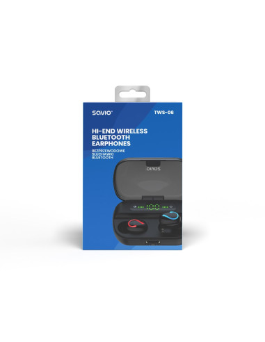 Savio Bezprzewodowe Słuchawki Bluetooth 5.0 + Edr Tws-06