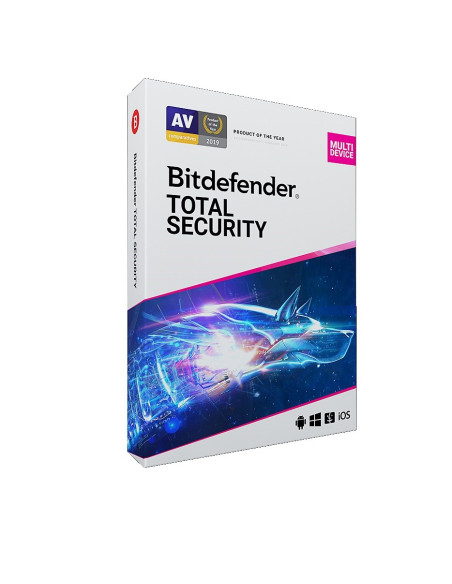 Bitdefender Total Security (10 Stan.  12 Miesięcy  Wersja Cyfrowa  Domowa, Komercyjna)
