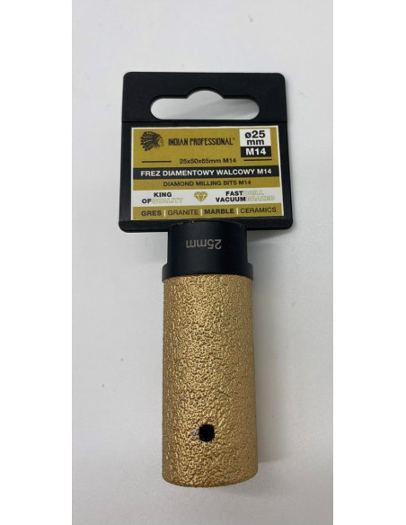 Frez Diamentowy Walcowy M14  25Mm /Indian Professional