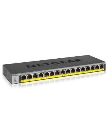 Switch Netgear Gs116Pp-100Eus 16P Poe 183W (Poe+: 16P) Unmanaged Gigabit