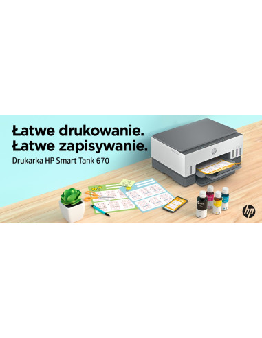Urządzenie Wielofunkcyjne Hp Smart Tank 670 6Uu48A