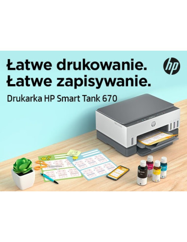 Urządzenie Wielofunkcyjne Hp Smart Tank 670 6Uu48A